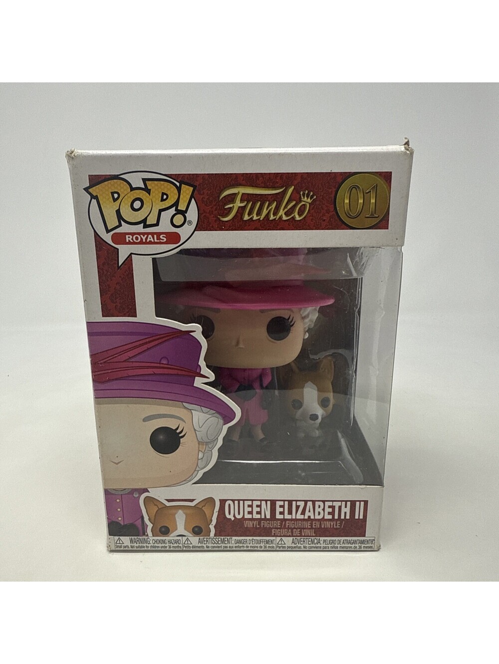 Funko Pop! Royals Queen Elizabeth II Collectible Vinyl Figure #01 Royal Family
